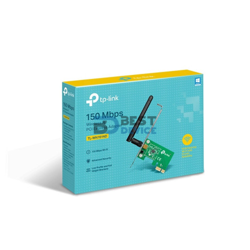 ADAPTADOR INALÁMBRICO TP-LINK NE PCIe WN781ND 150MBPS