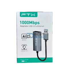 ADAPTADOR FTX FTX-AML1000-AG USB-A 3.0/RJ45 1GBPS/GRIS
