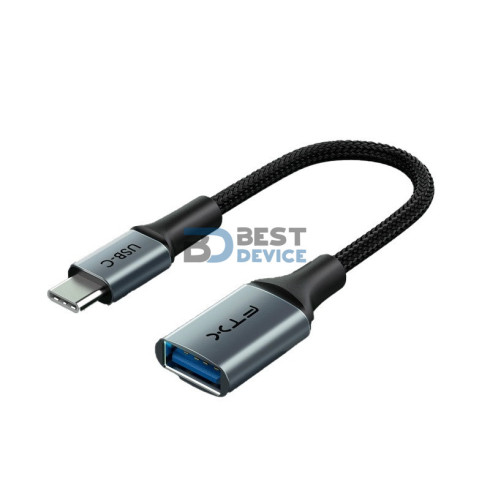 ADAPTADOR FTX FTX-CMAF3.0-AG0.15USB-C/USB-A 3.0 M/H 5GBPS/GRIS