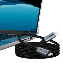 CABLE FTX FTX-C160-PU31-CMCM2-AG2 USB-C 3.2/USB-C 2M 20GBPS/NEGRO