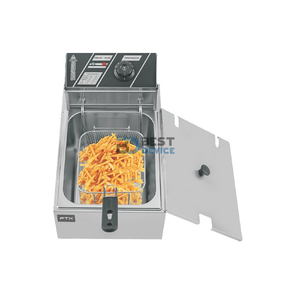 FREIDORA ELECTRICA FTX DF-10 10L ACERO INOXIDABLE CON CESTA