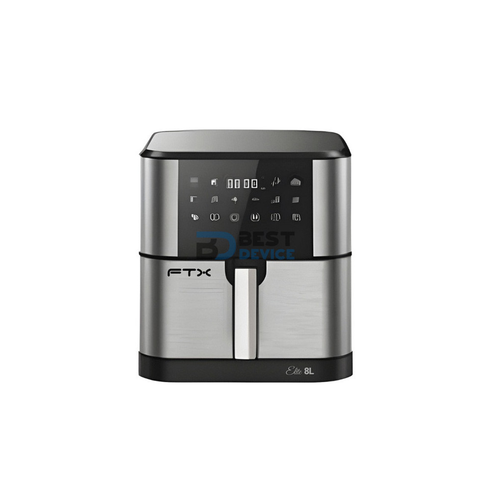 FREIDORA SIN ACEITE FTX AF2-08V1 ELITE 8L 1800W/220V/NEGRO/DIGITAL/ACERO INOXIDABLE