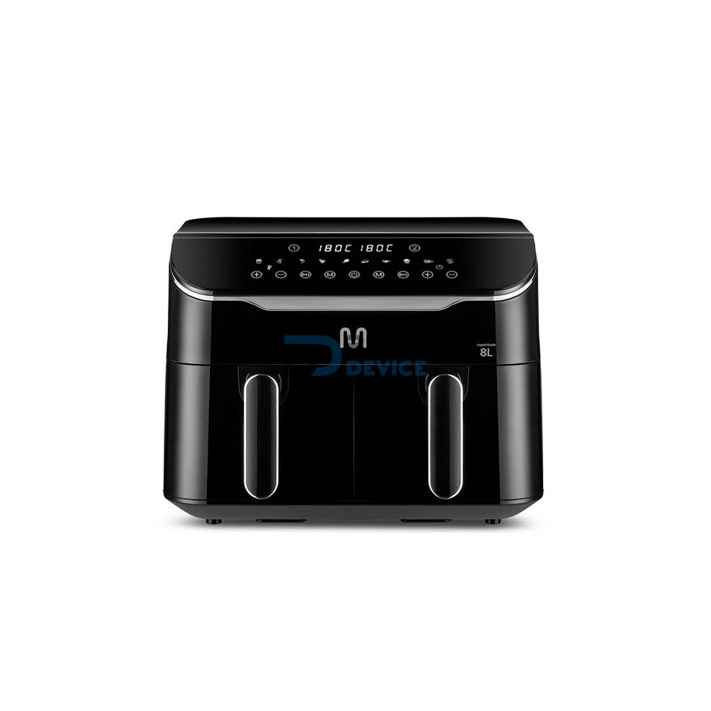 FREIDORA SIN ACEITE MULTI CON 2 GAVETAS 8L GO219USA NEGRO