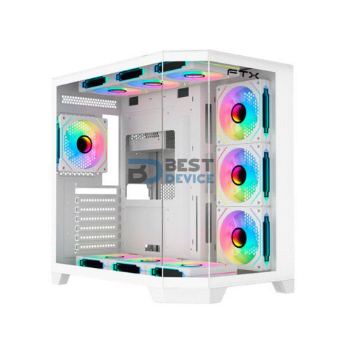 GABINETE GAMER FTX FTX-TANKWH ATX/MATX/MITX BLANCO 121053