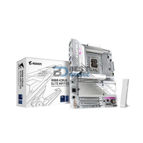 PLACA MADRE AORUS 1851 B860 ELITE WIFI7 ICE DDR5 S/R/HDMI/DP/3M2/USB4/ATX