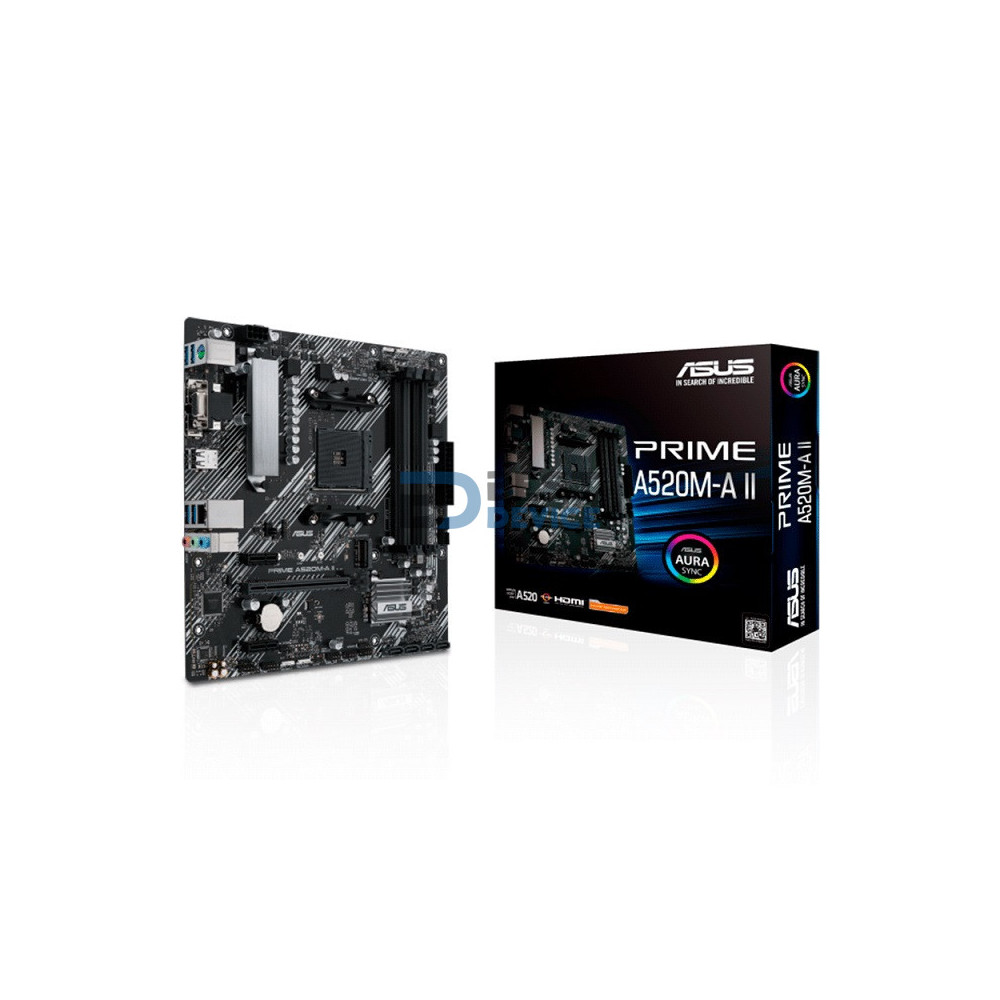 PLACA MADRE ASUS AM4 A520M-A II PRIME V/S/R/HDMI/DP/M2/DDR4/MATX