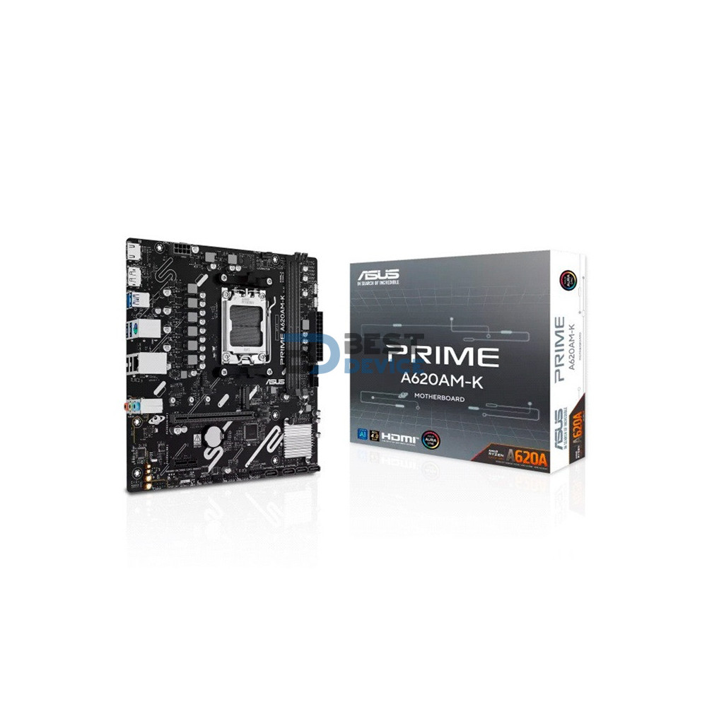 PLACA MADRE ASUS PRIME A620AM-K AM5 DDR5/S/R/HDMI/M2/MATX