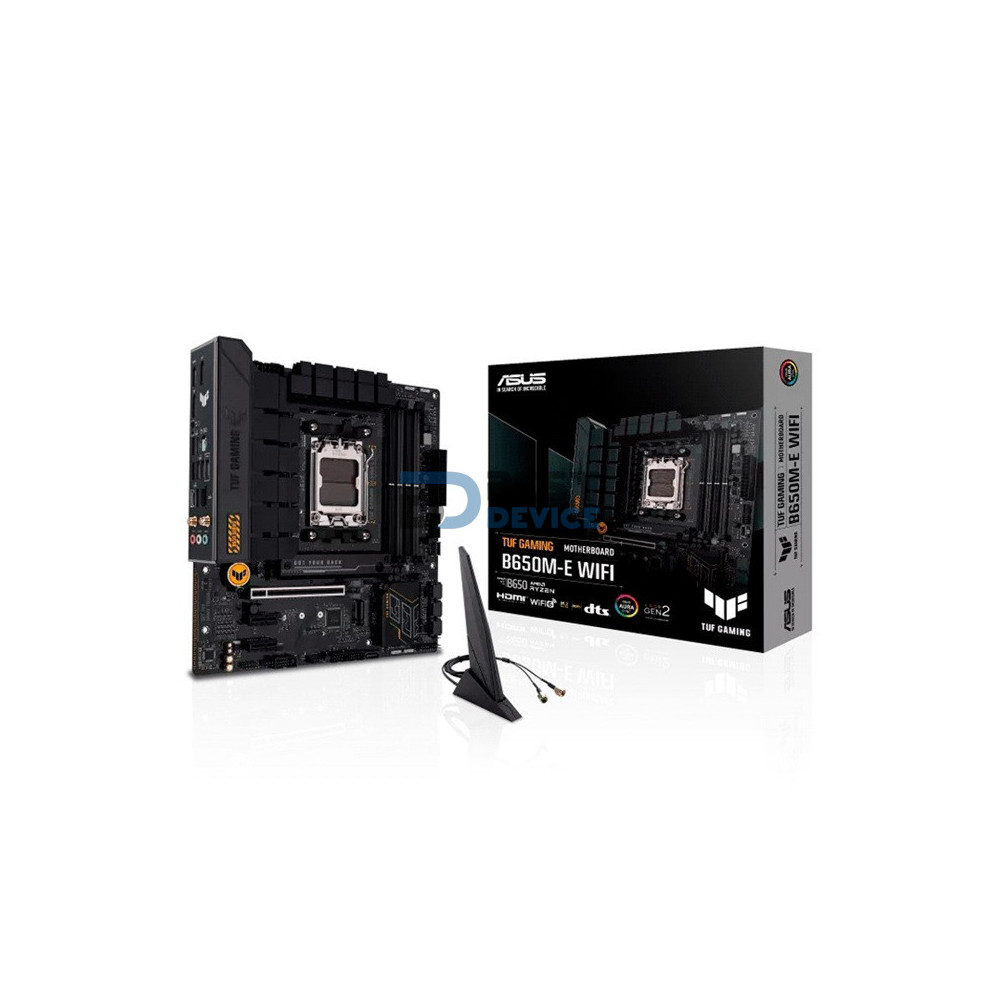 PLACA MADRE ASUS TUF GAMING B650M-E WIFI AM5 DDR5/S/R/HDMI/2DP/2M2/MATX