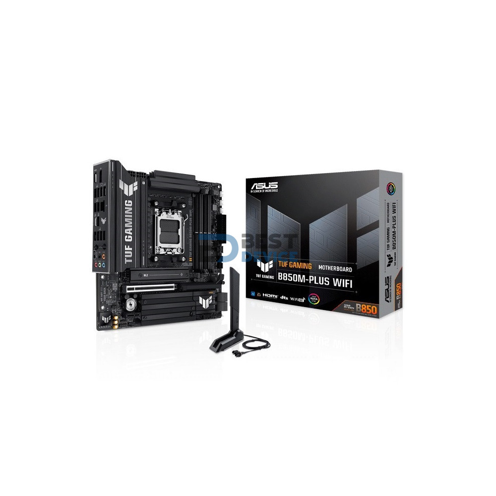 PLACA MADRE ASUS AM5 B850M-PLUS WIFI TUF GAMING DDR5 S/R/HDMI/DP/3M2/MATX