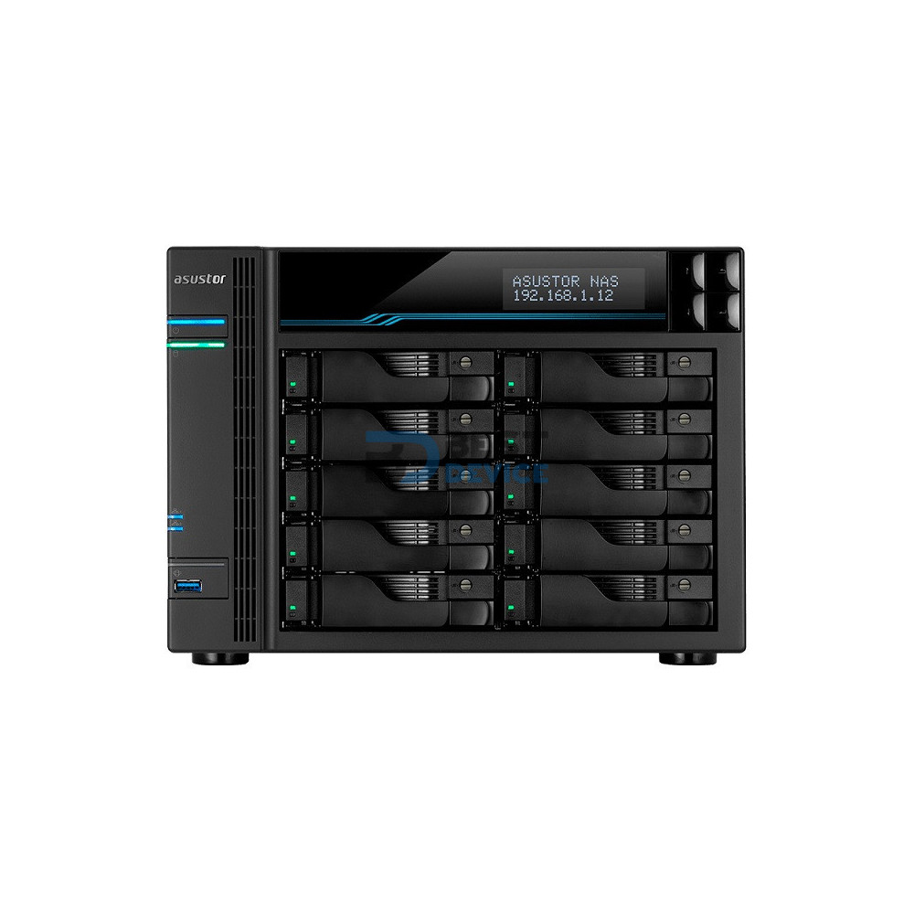 NAS ASUSTOR AS6510T QC2.1/10BAY/8GB/2 M.2/4-GBLAN/2USB3.2