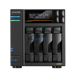 NAS ASUSTOR AS6804T QC 2.3/4BAY/16G/4-GBLAN/4 M.2/2USB4/3USB3.2