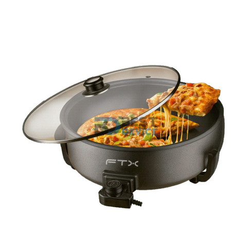OLLA SARTEN ELECTRICA FTX PT-09 6L ANTIADHERENTE NEGRO