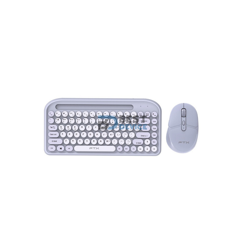 TECLADO+MOUSE WIR/BT FTXGK01 POR/POP/LILA 106067