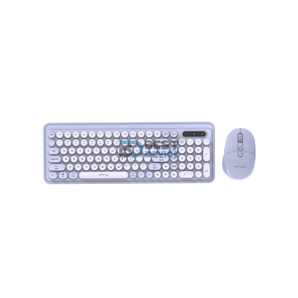 TECLADO+MOUSE WIR/BT FTXGK02 NUM/POR/LILA 106128