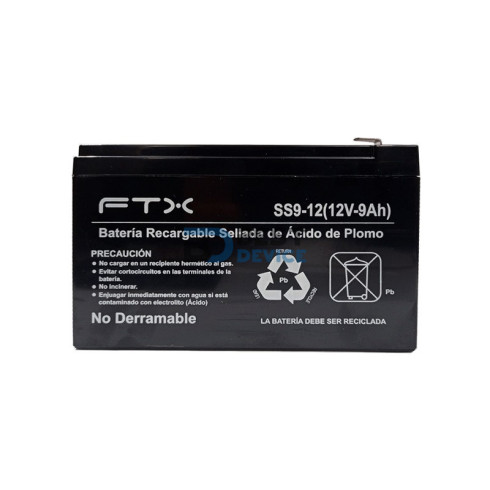 UPS FTX BATERIA RECARGABLE 12V 9A SS9-12