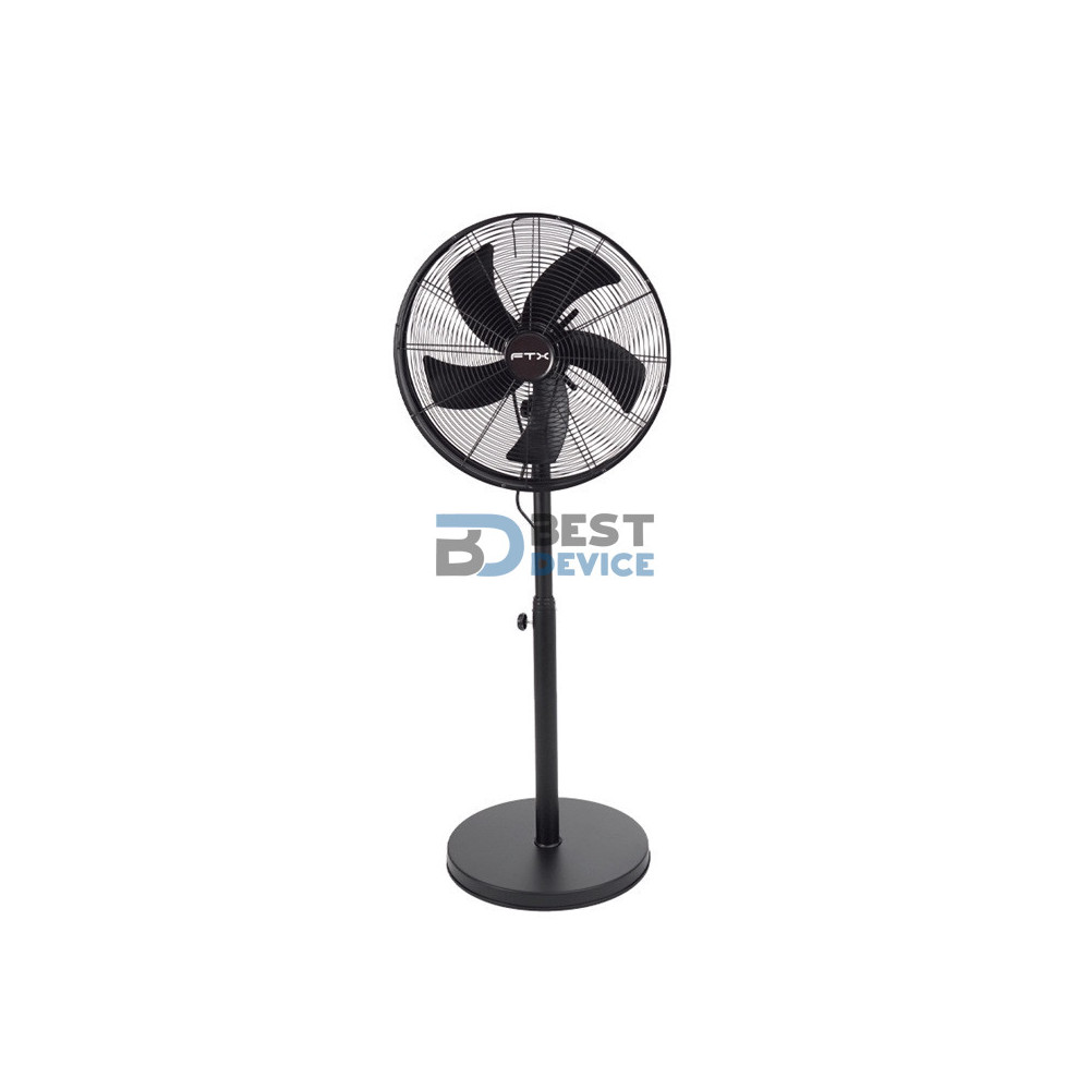 VENTILADOR DE PIE FTX BRISA FS-40MF 3 VELOCIDADES/60W/220V/NEGRO/METAL