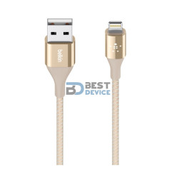 CABLE BELKIN iOS USB-A DURATEK 4" FT F8J207BT04-GLD
