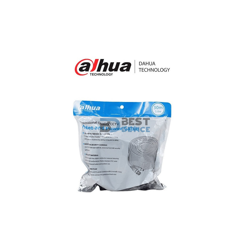 CABLE POWER DAHUA PFM942I-30 CCTV VIDEO 30M CON CONECTOR