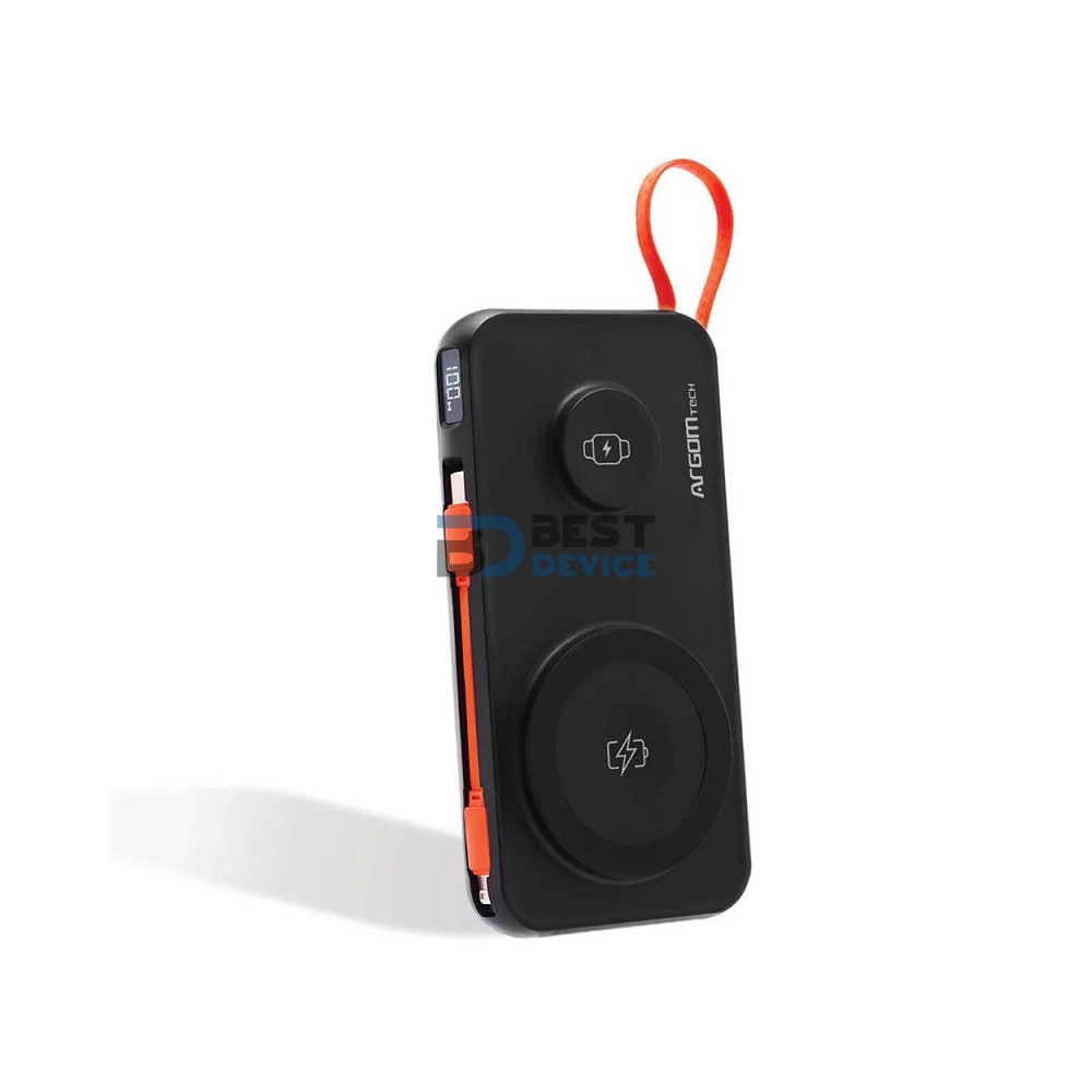 CARGADOR ARGOMTECH ARG-PB-1164BK SR10 4 EN 1 TIPO C/LIGHTNIN