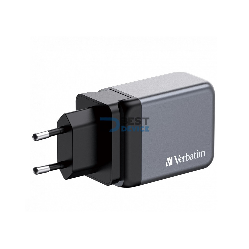 CARGADOR DE PARED VERBATIM GAN DE 65W