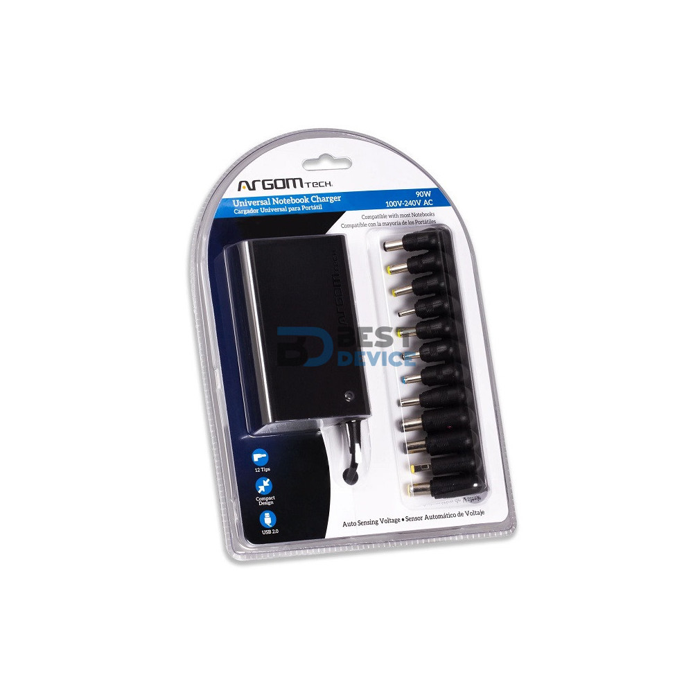 CARGADOR PARA NOTEBOOK ARGOMTECH SLIM ARG-AC-0097 12P