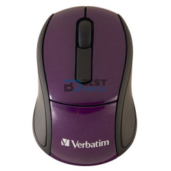 MOUSE VERBATIM INALAMBRICO 97473 MINI TRAVEL PURPURA