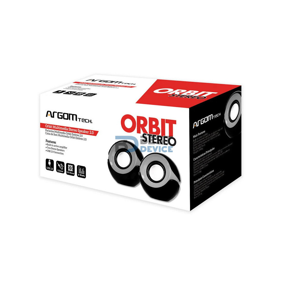 PARLANTE ARGOMTECH ARG-SP-1024BK ORBIT NE/GRIS