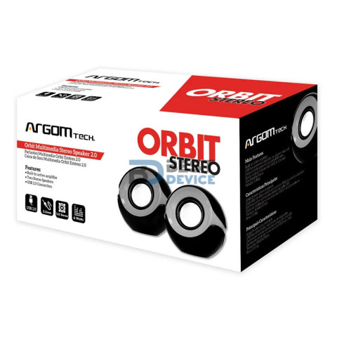 PARLANTE ARGOMTECH ARG-SP-1024BK ORBIT NE/GRIS