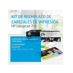 KIT DE REEMPLAZO DE CABEZAL DE IMPRESIÓN HP 711 DJ C1Q10A