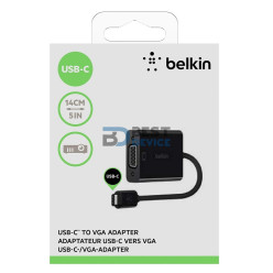 ADAPTADOR BELKIN BLK25 USB-C VGA NEGRO