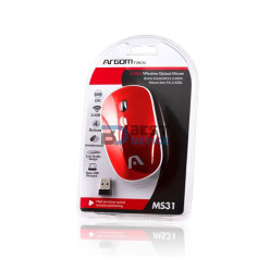 MOUSE ARGOMTECH ARG-MS-0031RD WIR ROJO