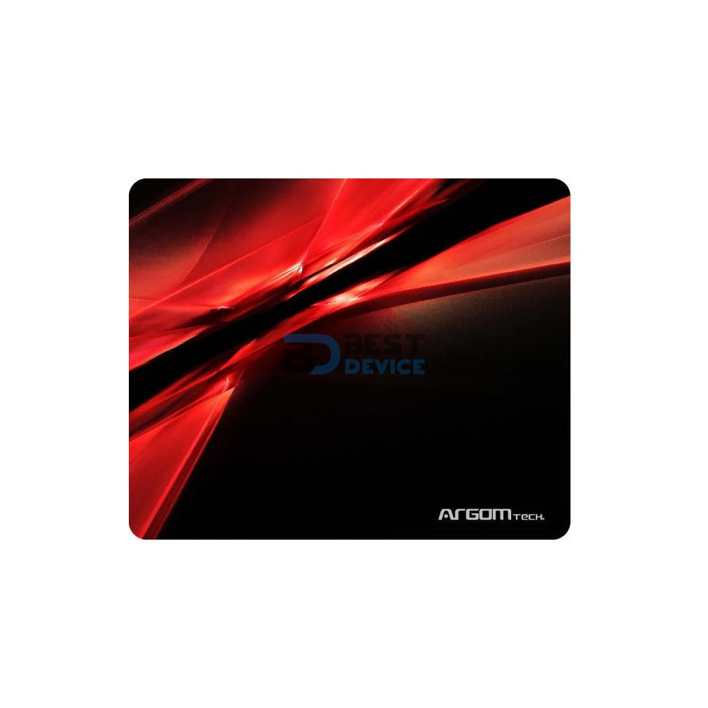MOUSE PAD ARGOMTECH ARG-AC-1235RD 8.5X10"NEGRO/ROJ