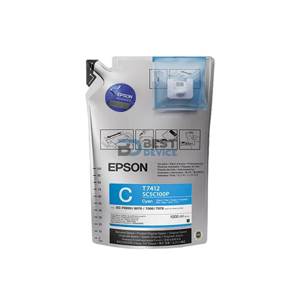 TINTA EPSON F6070/F6200 T741220 CYAN ULTRACHROME