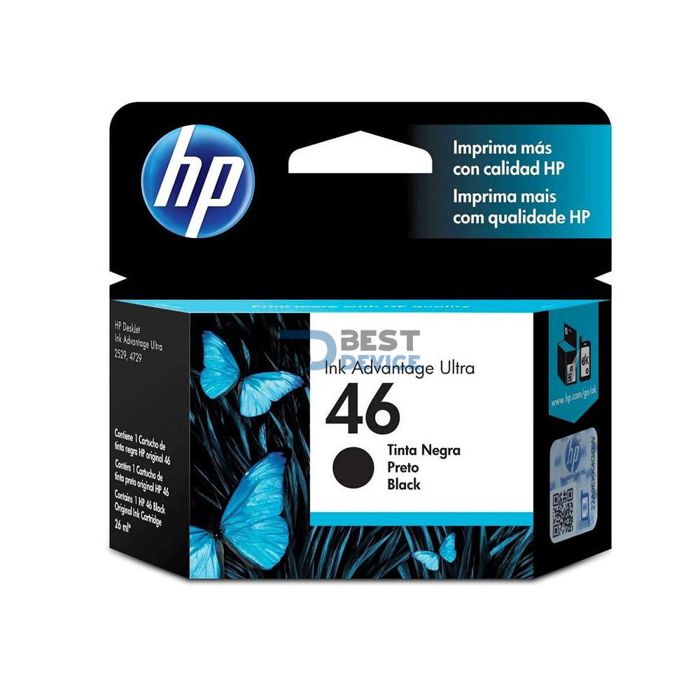 TINTA HP CZ637AL 46 NEGRO IMP 2529/4729/5739