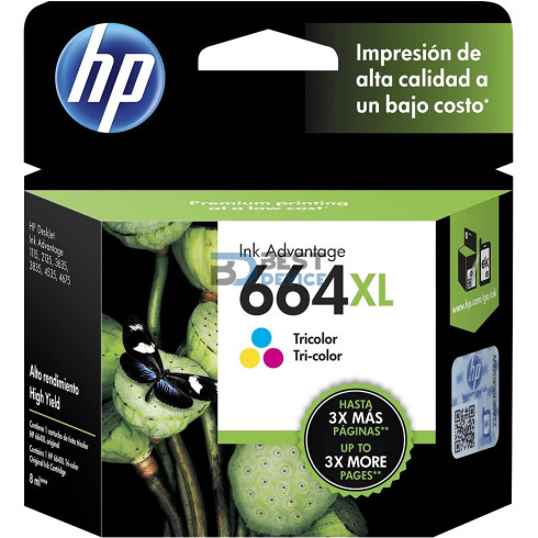 TINTA HP F6V30AL 664XL COLOR