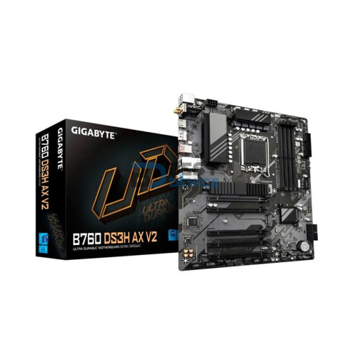 PLACA MADRE GIGABYTE B760 DS3H AX V2 DDR5 LGA 1700 S/R/HDMI/DP/2M2/WIFI/USB/ATX