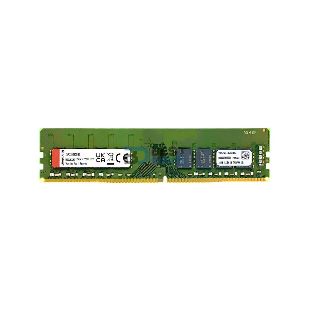 MEMORIA RAM KINGSTON DDR4 32G 3200 KVR32N22D8/32