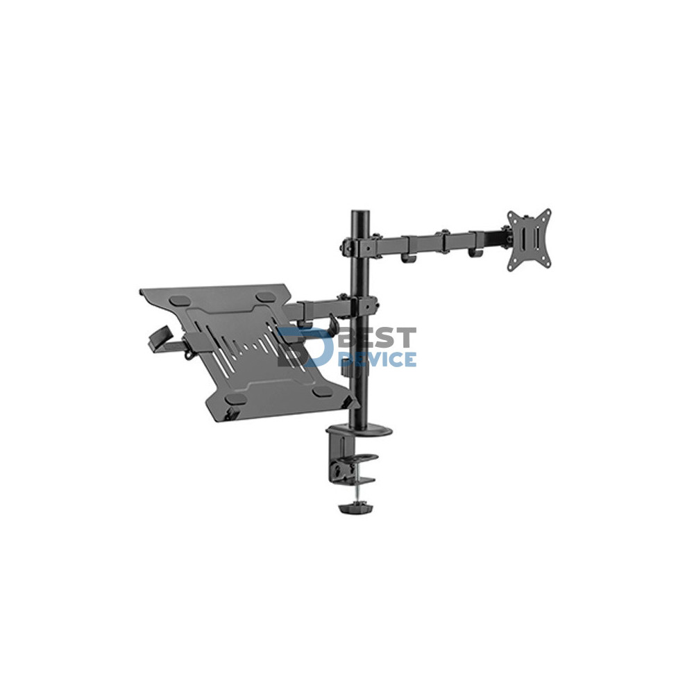 SOPORTE FTX PARA 1 MONITOR 17" A 32" Y 1 NOTEBOOK 14" A 15.6" FTX66-C024ML