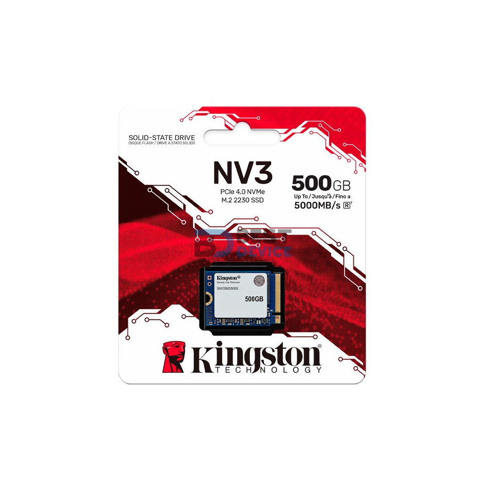 SSD KINGSTON 500GB SNV3SM3/500G M.2 NVME PCIE 4.0