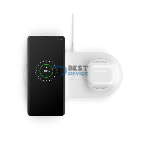 CARGADOR BELKIN WIR DUAL PAD WIZ002TTWH