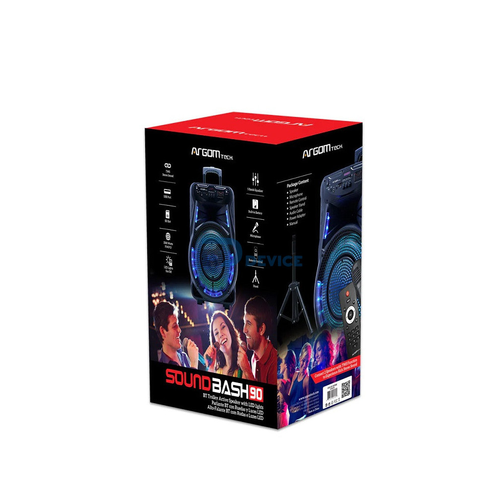 PARLANTE ARGOMTECH ARG-SP-4090BK WIR CON SOPORTE