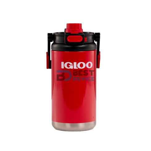 BOTELLA TÉRMICA IGLOO 1.6L CHUG ROJO CON MANIJA 31488