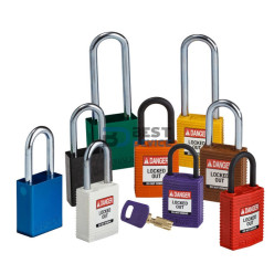 BRADY CANDADO ARCO ACERO CUERPO NYLON BLANCO ARCO 38MM (143123)