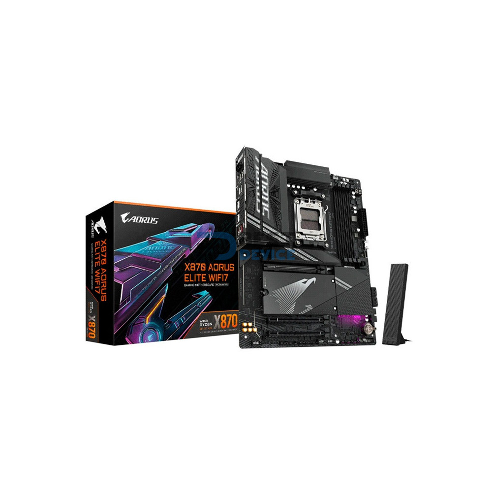 PLACA MADRE X870 AORUS ELITE WIFI7 DDR5 AM5/S/R/HDMI/4M2/USB3.2/ATX