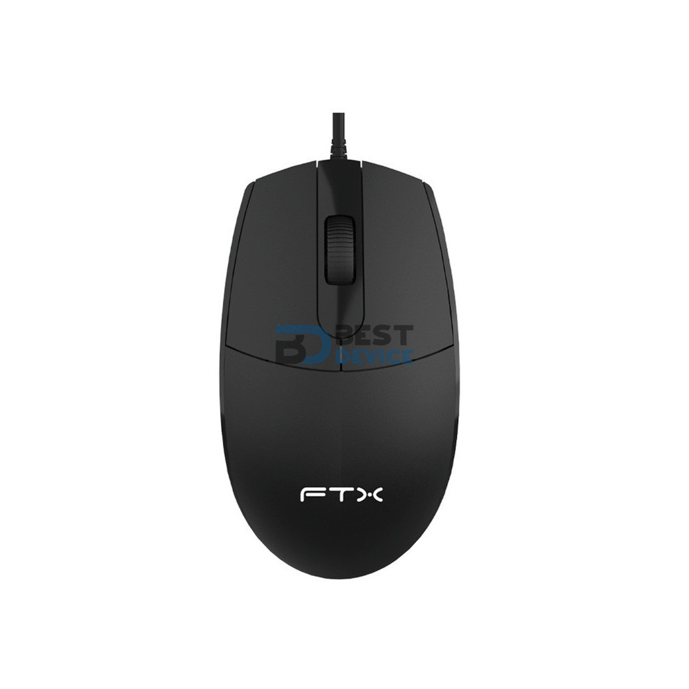 MOUSE FTX M39 1200DPI/3 BOT/USB/NEGRO