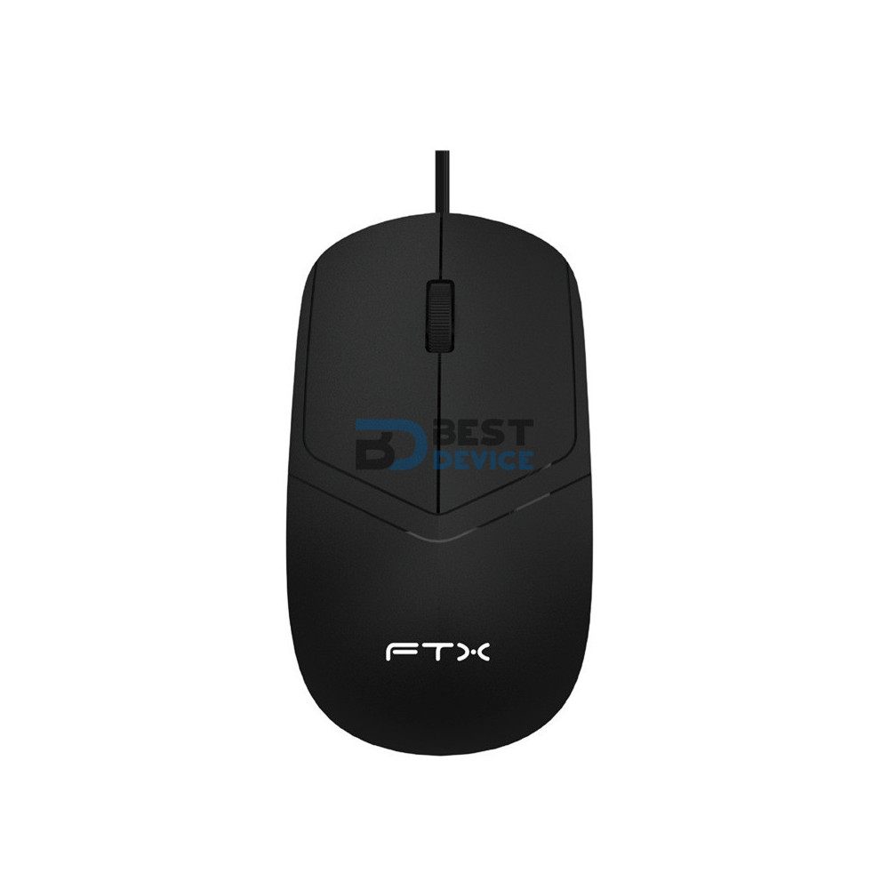 MOUSE FTX M47 1200DPI/3 BOT/USB/NEGRO