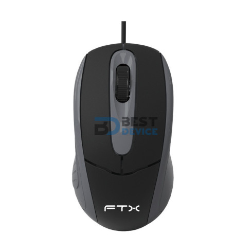 MOUSE FTX M56 1000DPI/3 BOT/USB/NEGRO