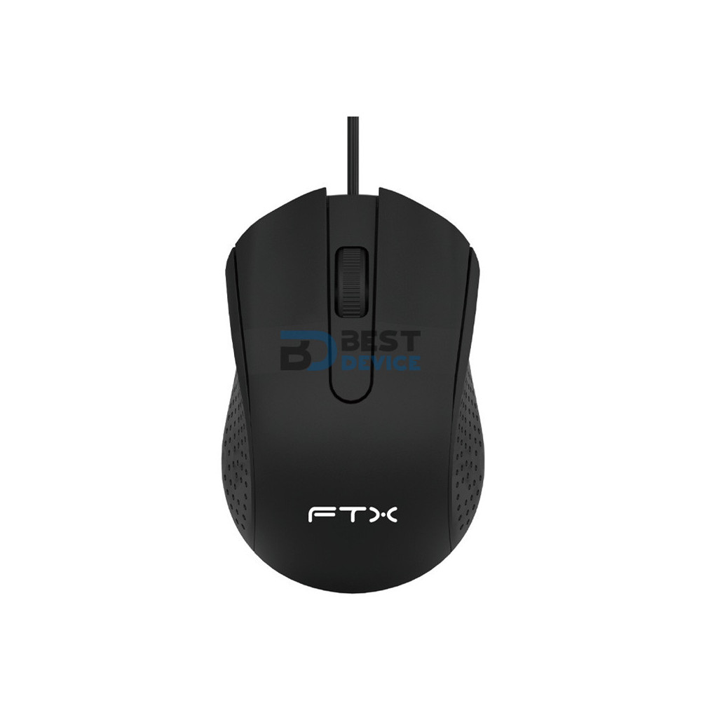 MOUSE FTX M62 1200DPI/3 BOT/USB/NEGRO