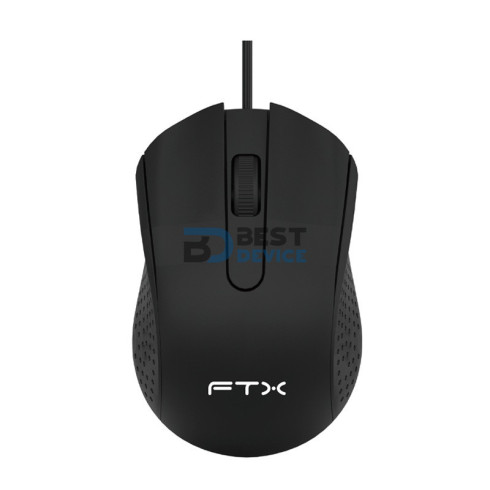 MOUSE FTX M62 1200DPI/3 BOT/USB/NEGRO