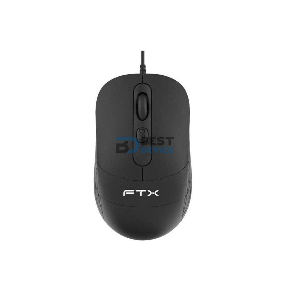 MOUSE FTX M73 2400DPI/4 BOT/USB/NEGRO